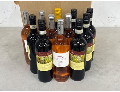 Assorted wine includes, Poggio Al Sole, 100million...