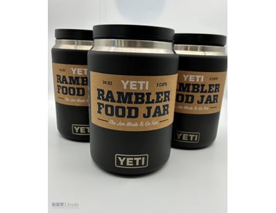 Yeti Rambler 24oz Food jar - Black - Triple Pack -...