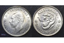 224 · 1944 S SHILLING COIN - UNCIRCULATED LUSTRE -