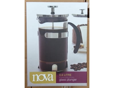 BOX LOT- QTY 6 x  Nova 0.6 litre stainless steel g...