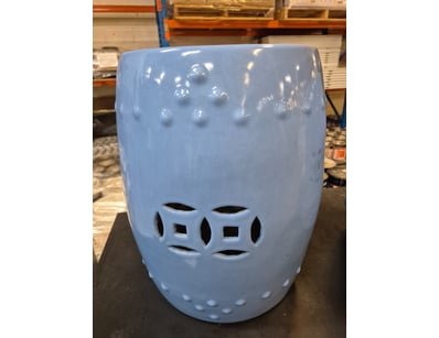 Ceramic Stool, Blue Finish

Dimensions: H39cm x ...