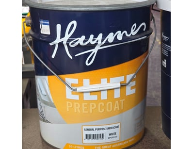 Haymes paint, elite prepcoat, general purpose unde...