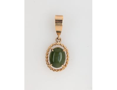 9CT YELLOW GOLD NEPHRITE PENDANT


583010+65
...