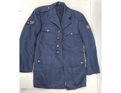 US AIR FORCE VIETNAM ERA SERGE BLUE 84 DRESS COAT ...