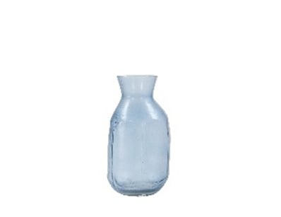 RRP: $78, Arno Vase Medium Blue 150x150x240mm, 505...