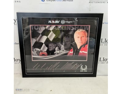 TOM WALKINSHAW RACING TRIBUTE FRAMED MEMORABILIA 1...