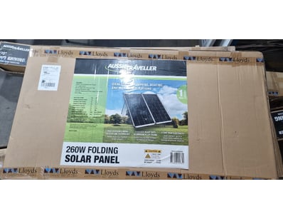 AusFrameller 260W folding solar panel system ideal...