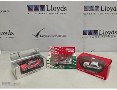 COLLECTION OF FOUR DIECAST MODEL RACING CARS - AUS...