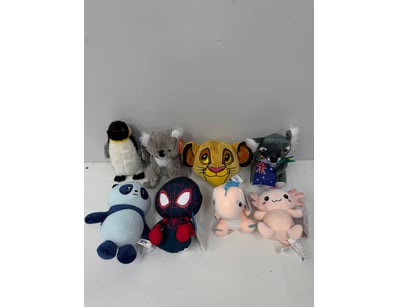 Assorted lot of new soft toys

