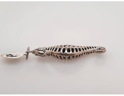 STERLING SILVER SEAHORSE 3D PENDANT.

Dimensions...