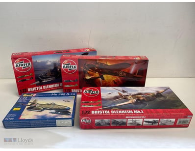 COLLECTION OF WWII AIRCRAFT MODEL KITS - AIRFIX BR...