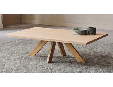 RRP: $790, Coffee Table, White washed Oak & Beech ...