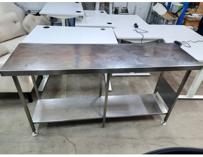 Long Stainless bench top.

Dimensions: 91cm (H), 1...