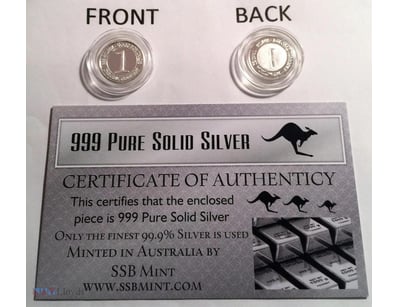 GLOBAL TRADE UNIT 1 GRAM (APPROX) 999 PURE SILVER ...