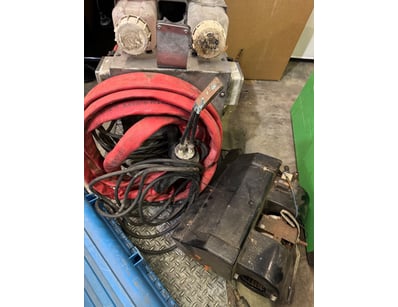Industrial three-phase transformer assembly mounte...