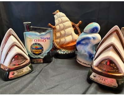 VINTAGE CERAMIC DECANTER COLLECTION - SYDNEY OPERA...