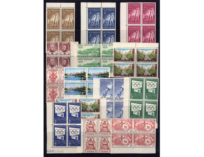 Australia 2 Pages Of Mint Pre-Decimal Stamps In Bl...