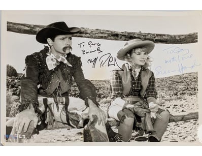 SIGNED CLIFF RICHARD AND SUSAN HAMPSHIRE PHOTOGRAP...