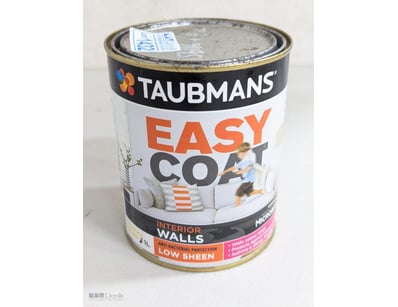 Paint, Taubmans, Easy Coat, Interior Walls, Low Sh...