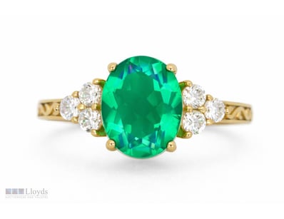 NATURAL TOPAZ RING ON 925 SILVER - WITH CERTIFICAT...