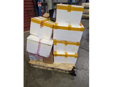 Assorted Pallet, Electrical Parts, Phone Accessori...