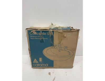 Caroma Concorde 500 vitreous china semi-recessed b...