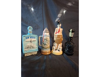 VINTAGE NOVELTY LIQUOR DECANTERS COLLECTION - FOUR...