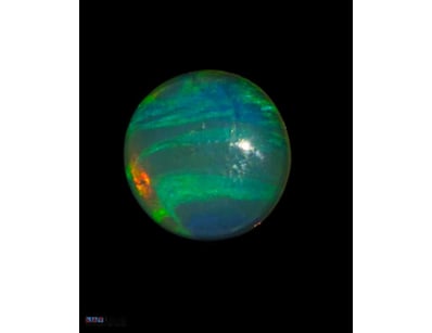 1.4 CARATS ROUND CUT LIGHTNING RIDGE JELLY CRYSTAL...