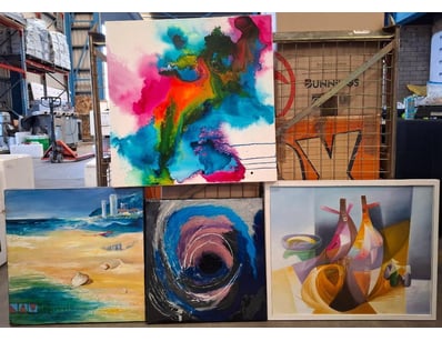 UNKNOWN ARTISTS

Four Various Paintings Includes A...