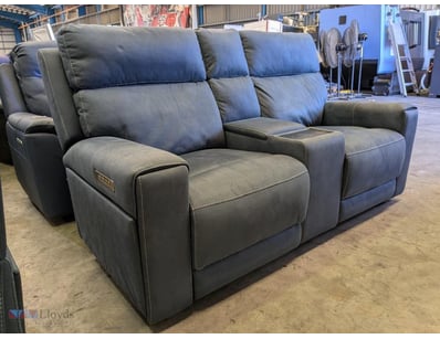 Premium electric reclining loveseat featuring dual...