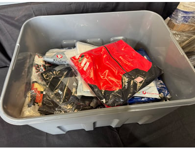 Assorted box of shirts in various sizes and design...