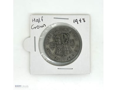 1 X 1948 GREAT BRITAIN HALF CROWN COIN.        

 ...