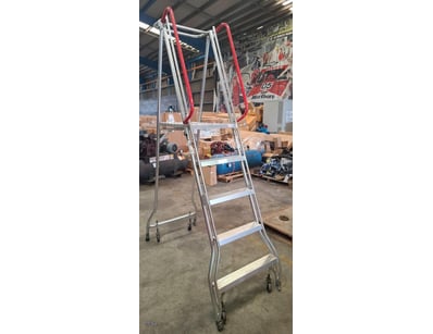 1 x Monstar industrial aluminium  platform ladder ...