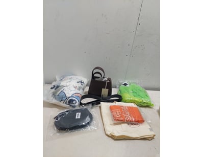 Assorted clothing and bags and more.

Sold as a lo...