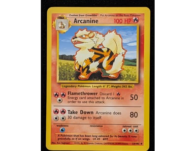 ARCANINE POKÉMON TRADING CARD - BASE SET #23/102
...