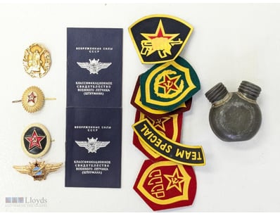 SOVIET ARMED FORCES MILITARY INSIGNIA COLLECTION -...