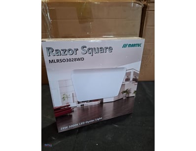 RRP $519.60 BULK LOT - 4 x Martec Razor Square LED...