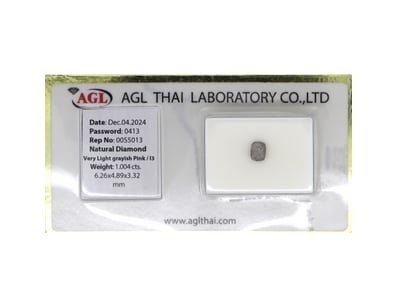 1.004CT CERTIFIED, NATURAL PINK DIAMOND     

Cush...