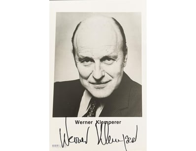 HOGAN'S HEROES  'KLINK' WERNER KLEMPERER SIGNED PH...