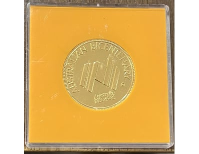 1788-1988-AUSTRALIA BICENTENARY CAPTAIN COOK GOLD ...