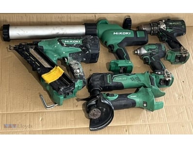 Cordless Hikoki 18V tools. 1 x caulking gun, 1 x N...
