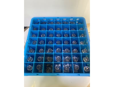 Crate of shot glasses. 

SOLD AS LOT

