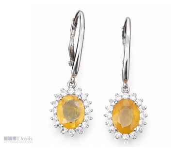 NATURAL SRI LANKAN SAPPHIRE EARRINGS ON 925 SILVER...