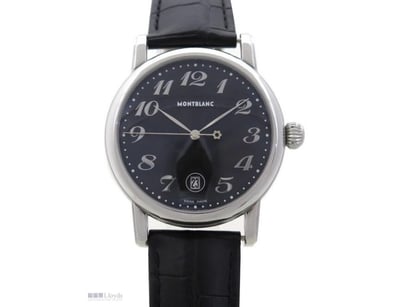 MONTBLANC 7072 MEISTERSTUCK DATE 40MM BLACK GUILLO...