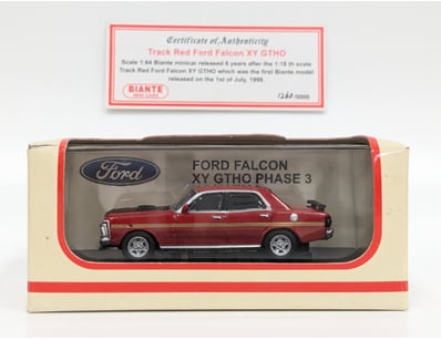 FORD XY FALCON GTHO "TRACK RED" LIMITED EDITION DI...