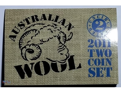 2011 $1 & 20C TWO COIN SET RIDING ON THE SHEEP'S B...
