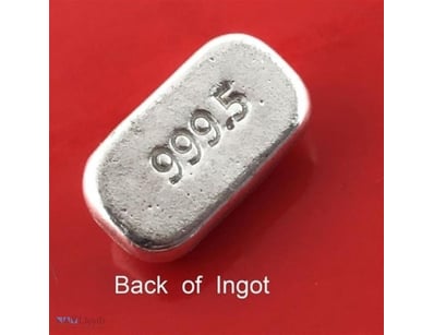 SILVER BULLION 999.5 FINE GRADE 5 GRAMS INVESTOR Q...