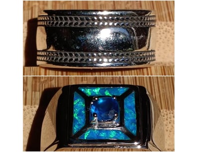 2 X SILVER RINGS SIZE 8        

Condition: Good -...