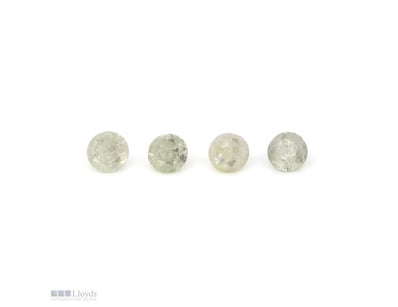 1.88CT TDW X 4, NATURAL FANCY YELLOW DIAMONDS     ...