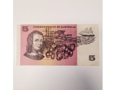 AUSTRALIAN $5 BANKNOTE,  R203L (VF) LAST PREFIX
...
